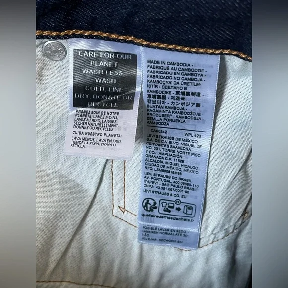 Levi’s Premium 501 90s Straight Leg Selvedge Jeans ‘Blue’ size wmns W27xL36